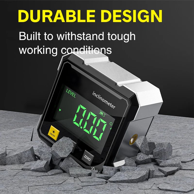 🔥2025 Hot Sale🔧4-Side Magnetic Digital Angle Gauge with Laser
