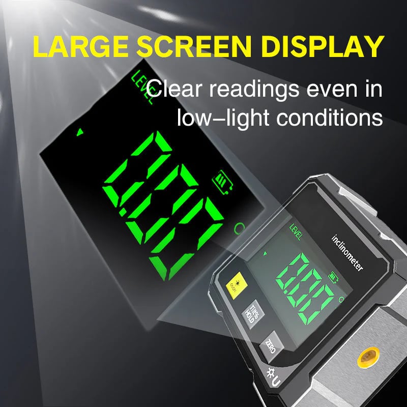 🔥2025 Hot Sale🔧4-Side Magnetic Digital Angle Gauge with Laser